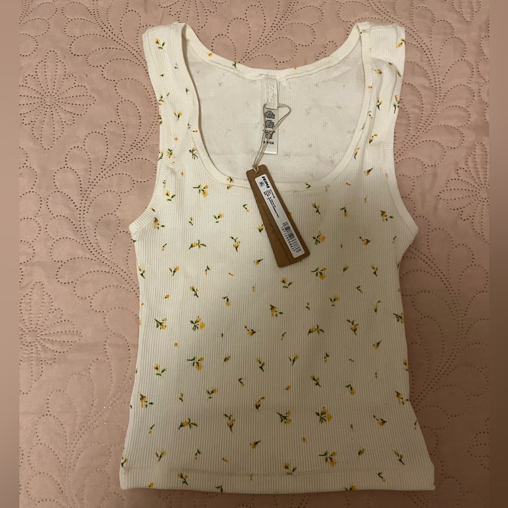 NWT SKIMS Cotton Rib Tank - S